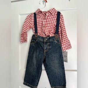 Baby Boy Suspenders Outfit